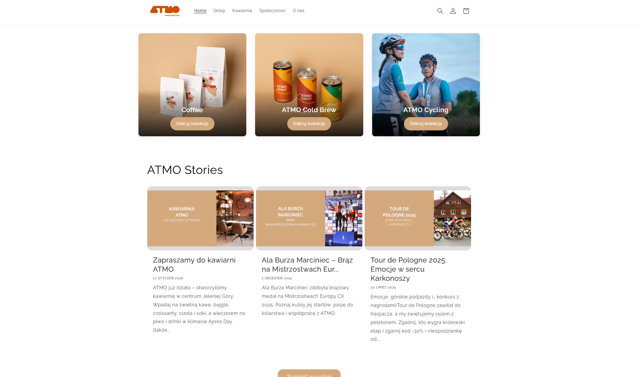 Shopify coffee store
