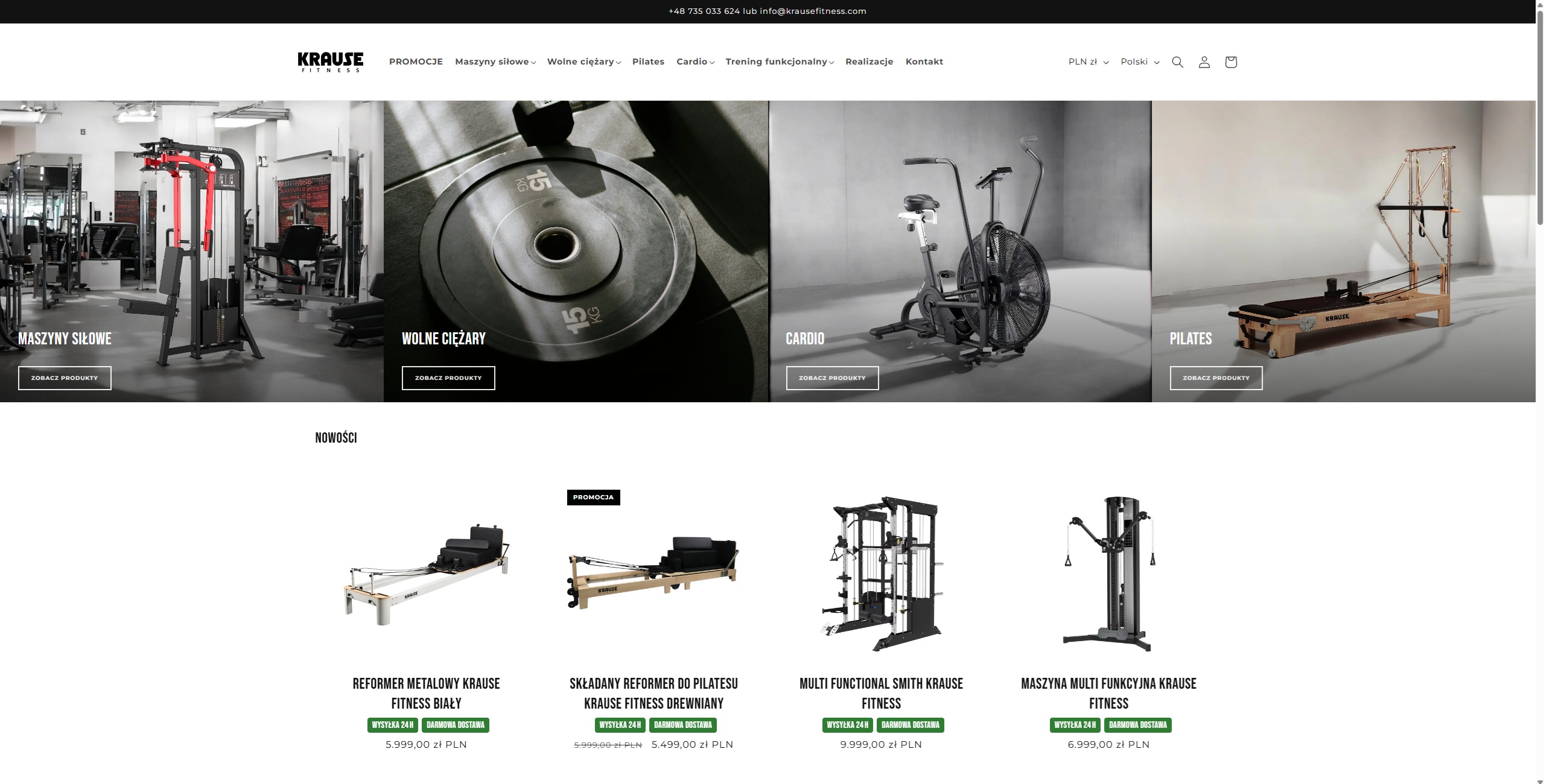 Krausefitness - Shopify store